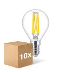 Voordeelpak 10x Philips MASTER LED E14 Kogel Filament Helder 5.9W 806lm - 922-927 Dim To Warm | Beste Kleurweergave - Dimbaar - Vervangt 60W