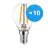 Voordeelpak 10x Noxion Lucent LED E14 Kogel Filament Helder 4.5W 470lm - 827 Zeer Warm Wit | Vervangt 40W