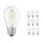 Voordeelpak 10x Ledvance CLASSIC LED E27 Peer Filament Helder 4.8W 470lm - 827 Zeer Warm Wit | Dimbaar - Vervangt 40W