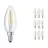 Voordeelpak 10x Ledvance CLASSIC LED E14 Kaars Filament Helder 4W 470lm - 840 Koel Wit | Vervangt 40W