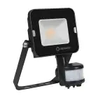 Ledvance LED Breedstraler Compact Zwart 10W 900lm 100D - 830 Warm Wit | IP65 - Symmetrisch - Bewegings- en lichtsensor